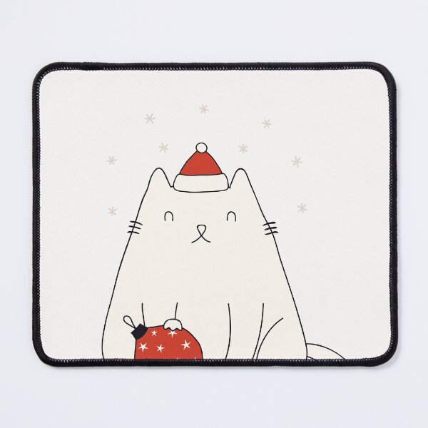 Item preview, CAT warmest wishes, Merry Christmas, cat doodles Xmas, holiday greet designed and sold by Pointit.
