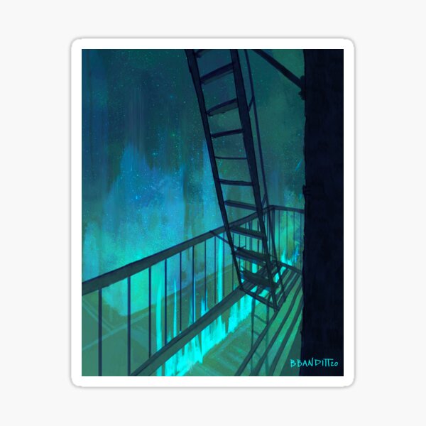 Fire Escape Sticker