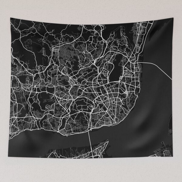 Item preview, Lisbon City Map of Portugal - Full Moon designed and sold by deMAP.