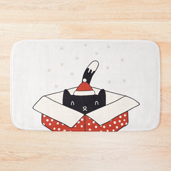 Item preview, cat gift, happy holidays, cat doodles Xmas, holiday greet designed and sold by Pointit.
