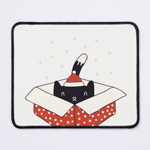 Item preview, cat gift, happy holidays, cat doodles Xmas, holiday greet designed and sold by Pointit.