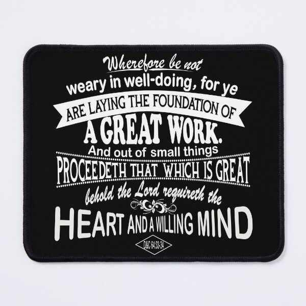 Item preview, Laying the foundation of a great work -white designed and sold by Heather Walton.