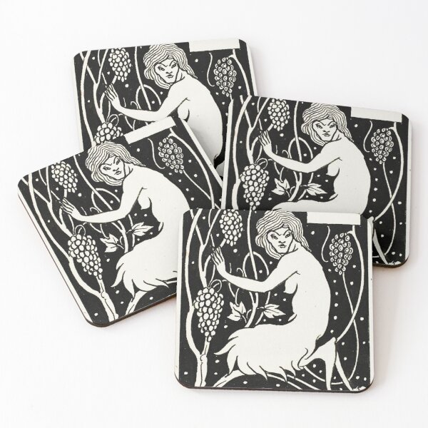 Item preview, Decorative Study of a Satyr - Aubrey Beardsley designed and sold by Vintage Designs +.