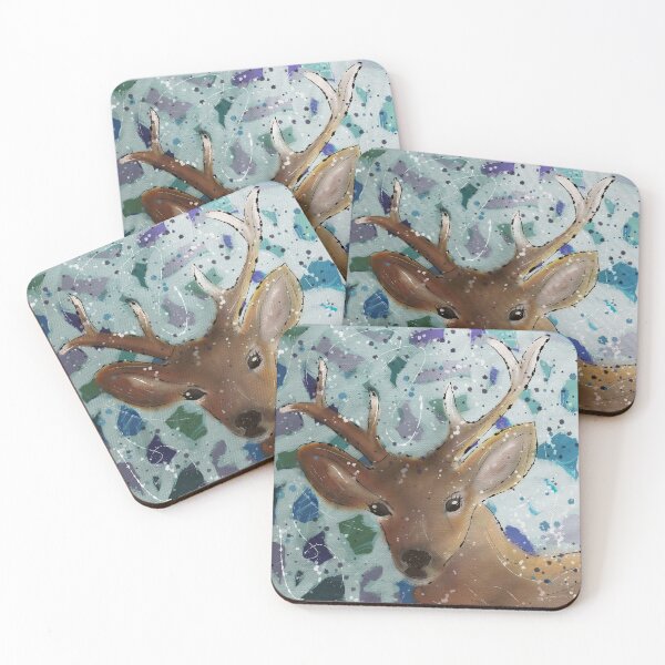 Item preview, Lovely deer in blue and green  designed and sold by Kreajuut.