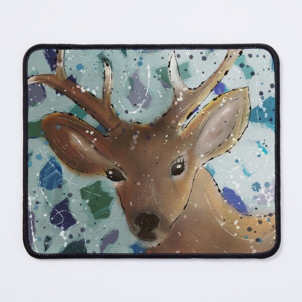 Item preview, Lovely deer in blue and green  designed and sold by Kreajuut.