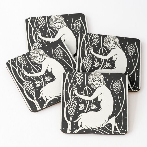 Item preview, Decorative Study of a Satyr - Aubrey Beardsley designed and sold by Vintage Designs +.