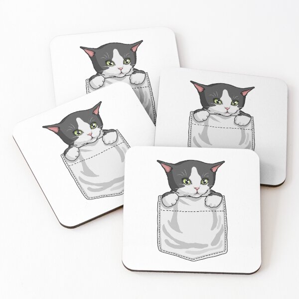 Item preview, Cat in a pocket designed and sold by HandsomeCat.