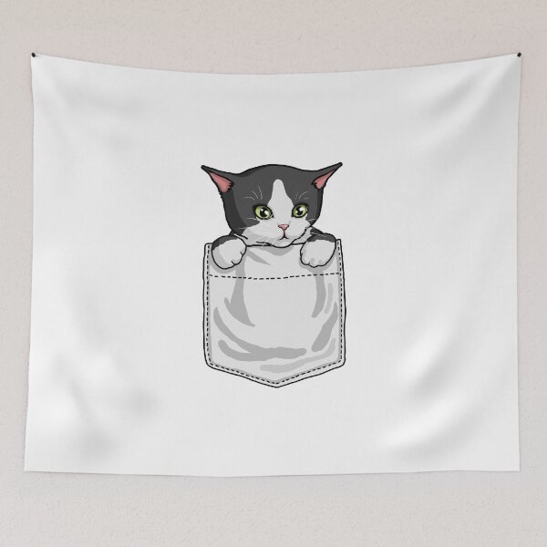 Item preview, Cat in a pocket designed and sold by HandsomeCat.