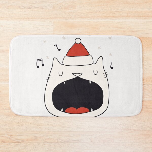 Item preview, Cat singing Merry Christmas, cat doodles Xmas, holiday music greet  designed and sold by Pointit.