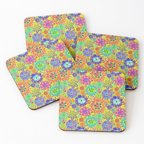 Item preview, Gold Bold and Playful | Bright Whimsical Circles | Cherie's Art(c)2021 designed and sold by CheriesArt.