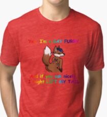 Gay Furry Tri-blend T-Shirt