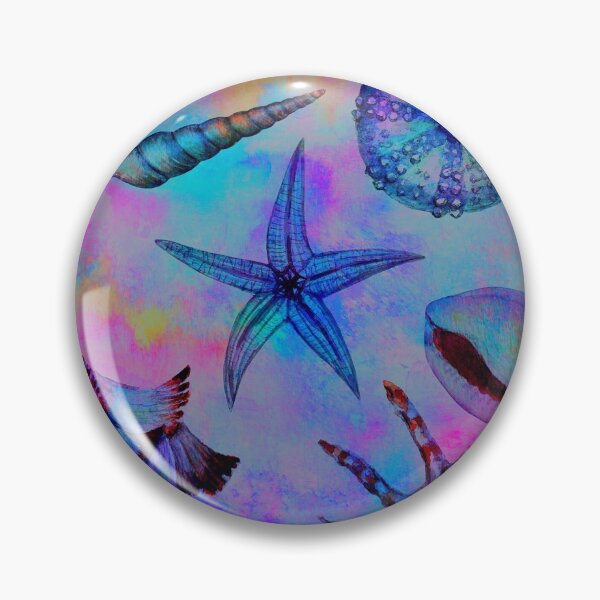 Item preview, Beach Treasures seashells watercolor art designed and sold by cutecrazytshirt.