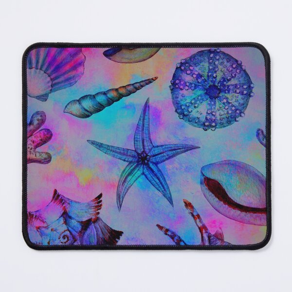 Item preview, Beach Treasures seashells watercolor art designed and sold by cutecrazytshirt.