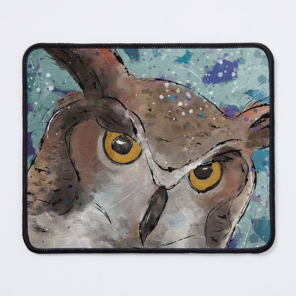 Item preview, Lovely owl in blue and green designed and sold by Kreajuut.