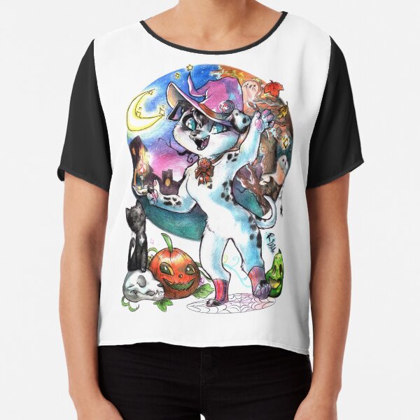 Chibi Furry - Halloween dog Chiffon Top