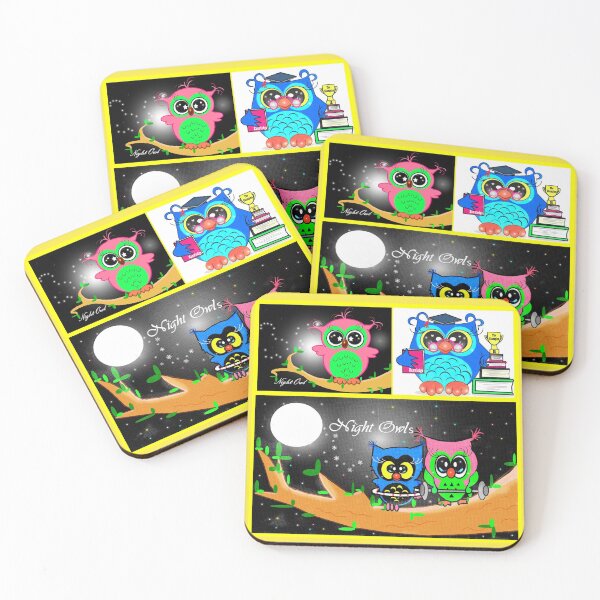 Item preview, Night owls - daily life  designed and sold by Shirley cute art .