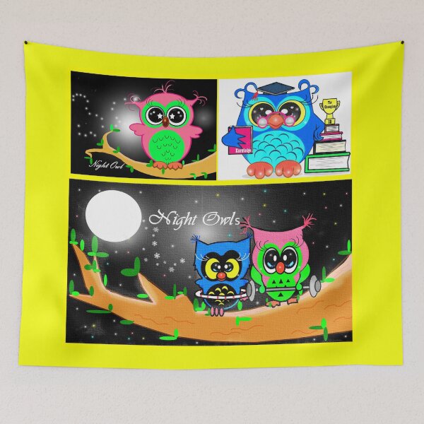 Item preview, Night owls - daily life  designed and sold by Shirley cute art .