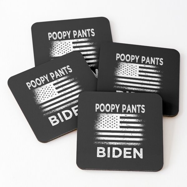 Item preview, Funny Anti Joe Biden Poopy Pants US American Flag designed and sold by Delores Kinder.