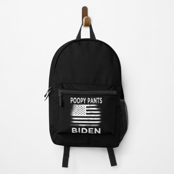 Vista previa del artículo con la obra «Funny Anti Joe Biden Poopy Pants Bandera estadounidense de EE. UU.», diseñado y vendido por Delores Kinder.