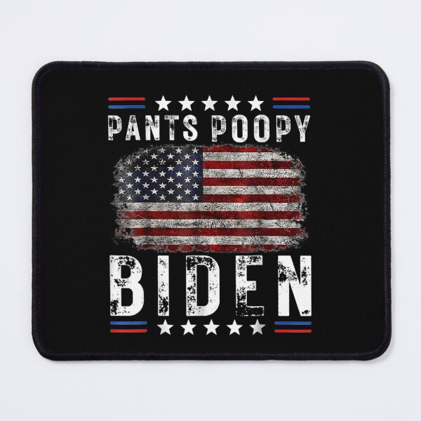 Item preview, Poopy Pants Joe Biden, Anti Biden - Trump and America Flag designed and sold by Delores Kinder.