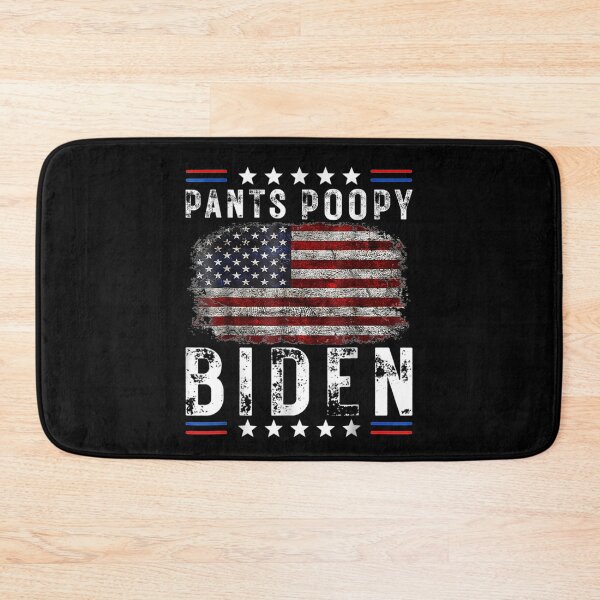 Item preview, Poopy Pants Joe Biden, Anti Biden - Trump and America Flag designed and sold by Delores Kinder.