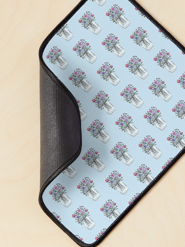 Thumbnail 2 von 5, Mauspad, Einmachglas mit Blumen designt und verkauft von mlleruta.