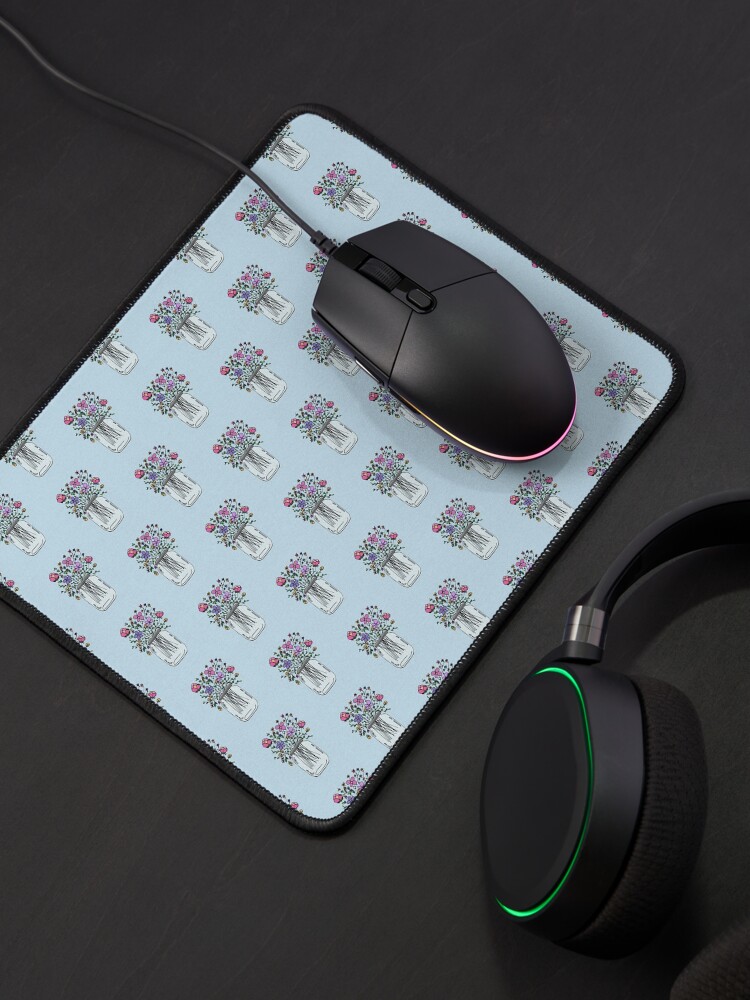 Thumbnail 4 von 5, Mauspad, Einmachglas mit Blumen designt und verkauft von mlleruta.