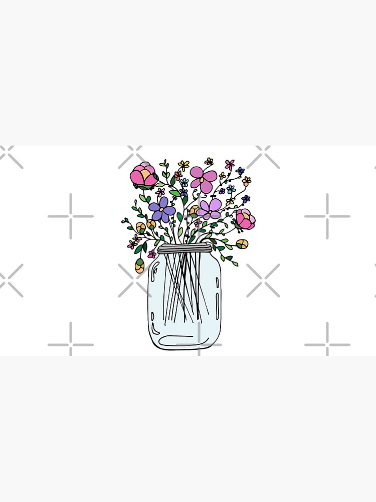 Thumbnail 6 von 6, Bucket Hat, Einmachglas mit Blumen designt und verkauft von mlleruta.