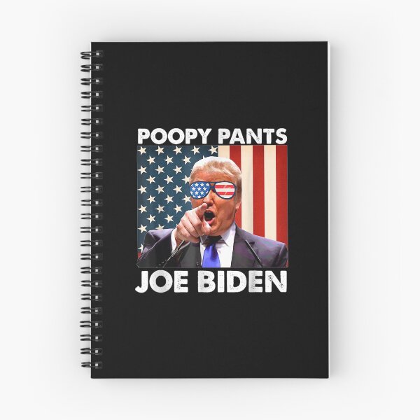 Item preview, Poopy Pants Joe Trump Anti Joe Biden American Flag designed and sold by Delores Kinder.