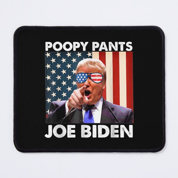 Item preview, Poopy Pants Joe Trump Anti Joe Biden American Flag designed and sold by Delores Kinder.