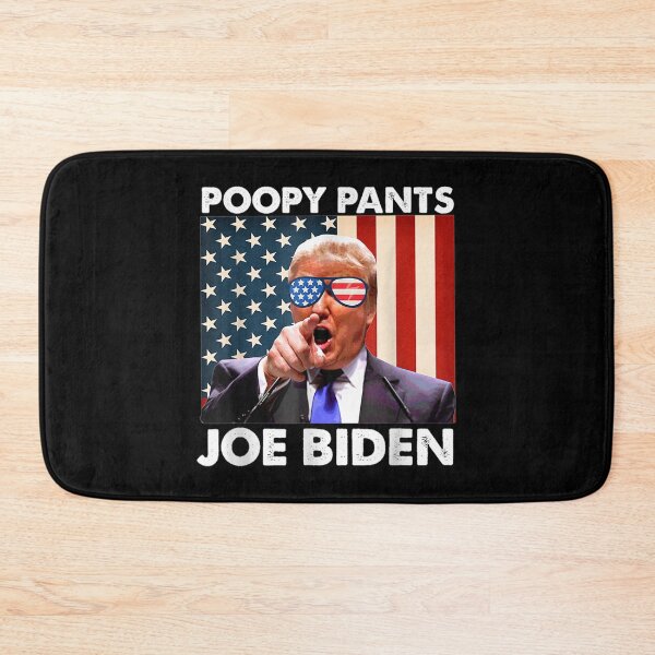 Item preview, Poopy Pants Joe Trump Anti Joe Biden American Flag designed and sold by Delores Kinder.