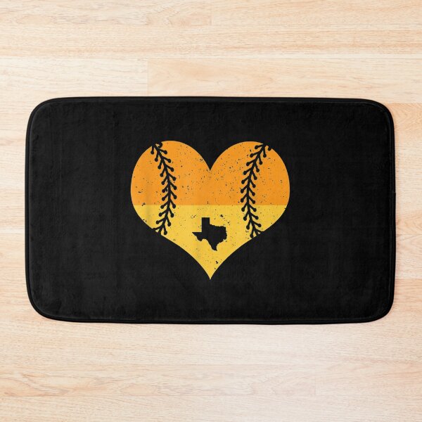 Item preview, Retro Vintage Houston Texas Baseball Heart With Map designed and sold by Delores Kinder.
