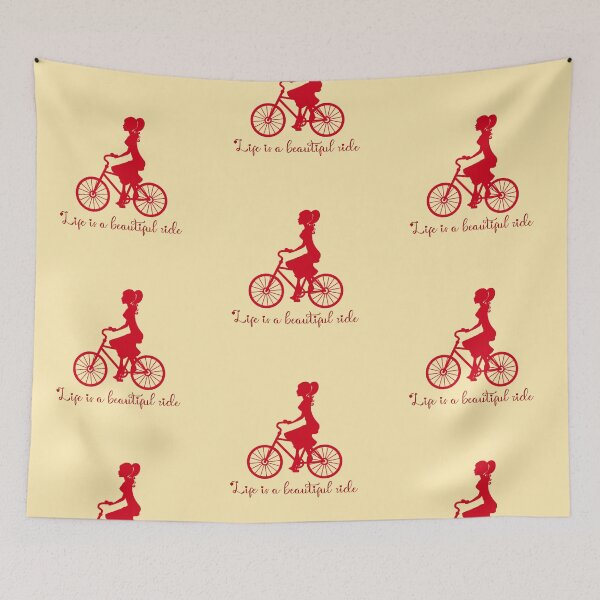 Item preview, Life is a beatiful ride - Cute Vintage Bicycle Women Gift designed and sold by mayamay0.