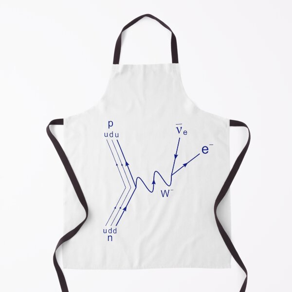 Item preview, Feynman diagram, proton neutron scattering beta decay designed and sold by NoetherSym.