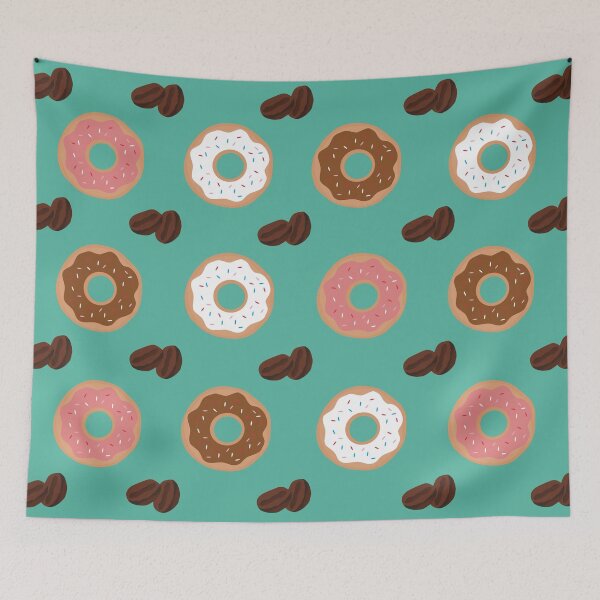 Item preview, Donuts and Coffee Beans designed and sold by umeimages.