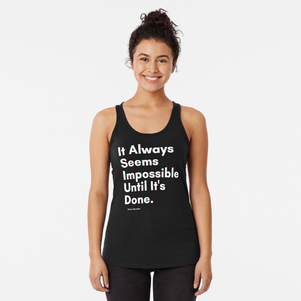 Item preview, Racerback Tank Top designed and sold by PostiveText.