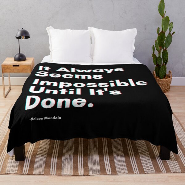 Item preview, It Always Seems Impossible Until It's Done designed and sold by PostiveText.