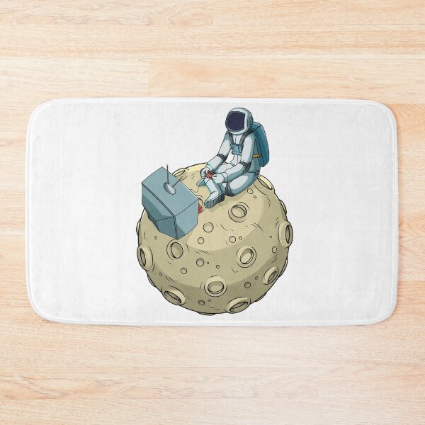 Item preview, Astronaut playing video game on the moon designed and sold by kanvasdesign.