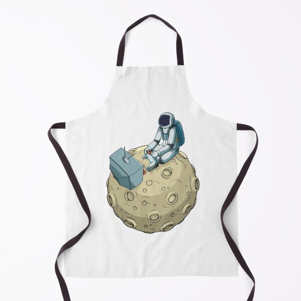 Item preview, Astronaut playing video game on the moon designed and sold by kanvasdesign.
