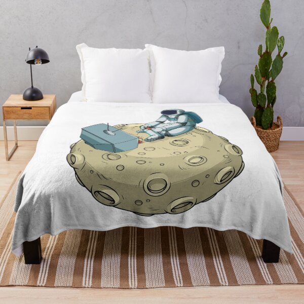 Item preview, Astronaut playing video game on the moon designed and sold by kanvasdesign.