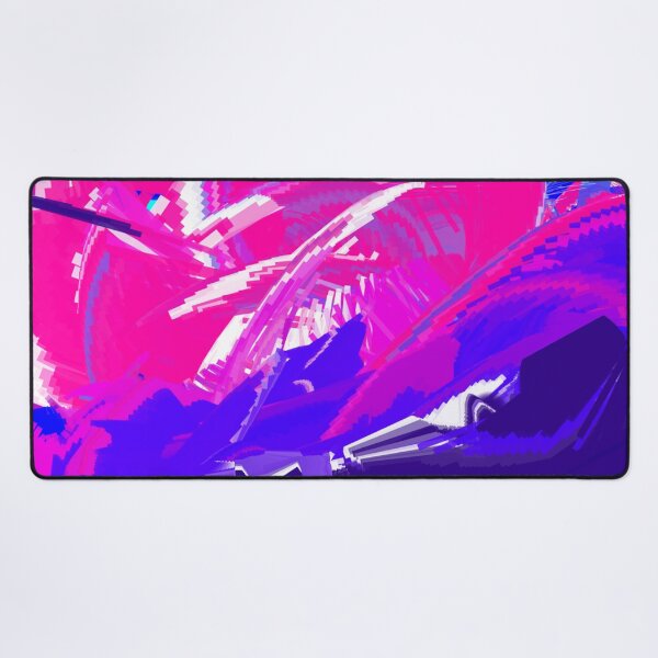 Item preview, pink white blue and dark blue abstract art designed and sold by alahnahmakes12.
