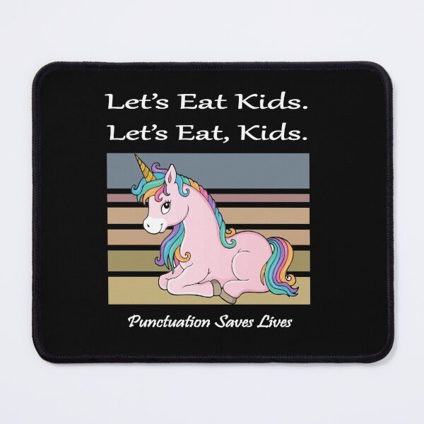 Item preview, Funny Let's Eat Kids Punctuation Saves Lives UnicornThanksgiving Christmas designed and sold by sichaz.