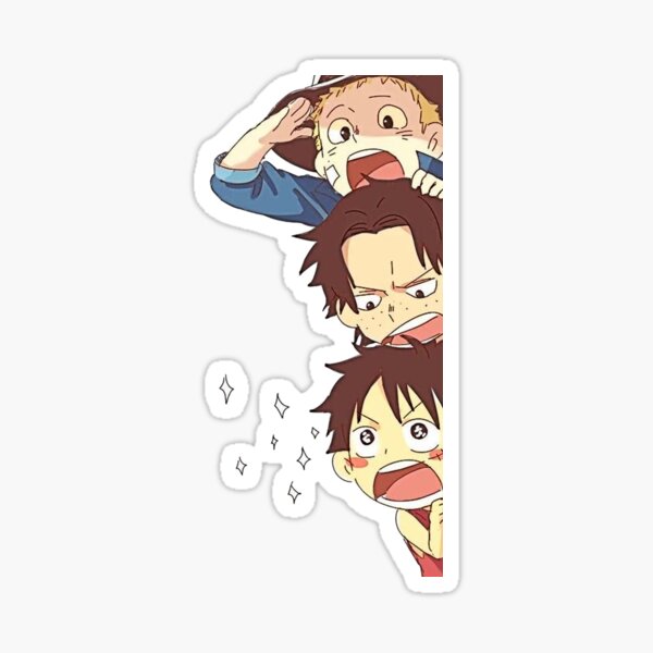 One Piece Monkey D. Luffy, Portgas D. Ace, Sabo and Flame Drawing