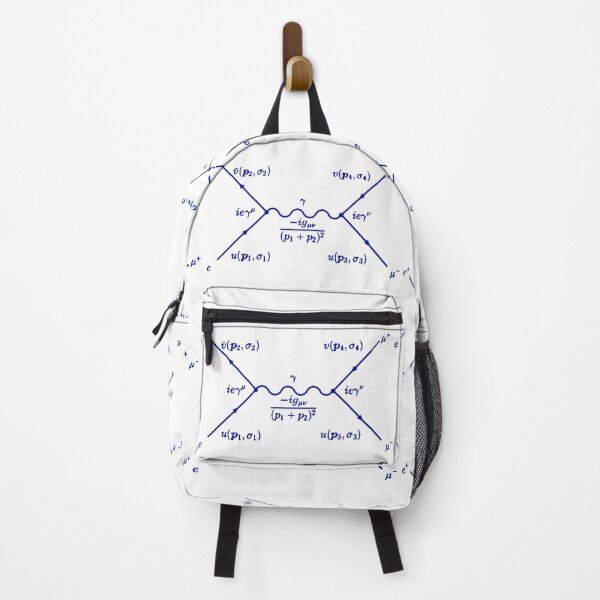 Item preview, Feynman diagram electron positron pair annihilation blue designed and sold by NoetherSym.