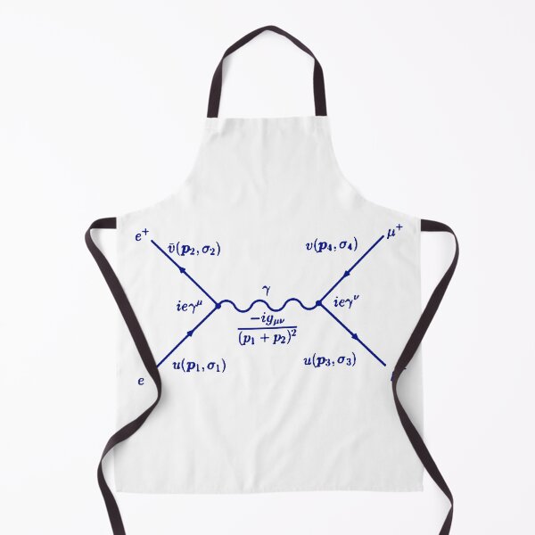 Item preview, Feynman diagram electron positron pair annihilation blue designed and sold by NoetherSym.