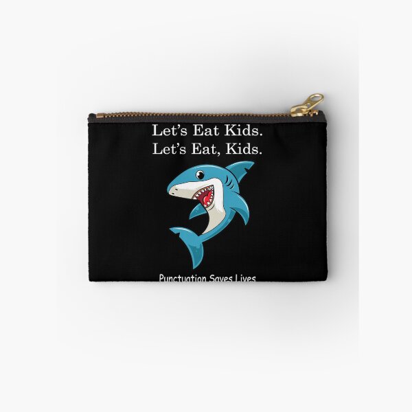 Item preview, Funny Let's Eat Kids Punctuation Saves Lives SharkThanksgiving Christmas designed and sold by sichaz.