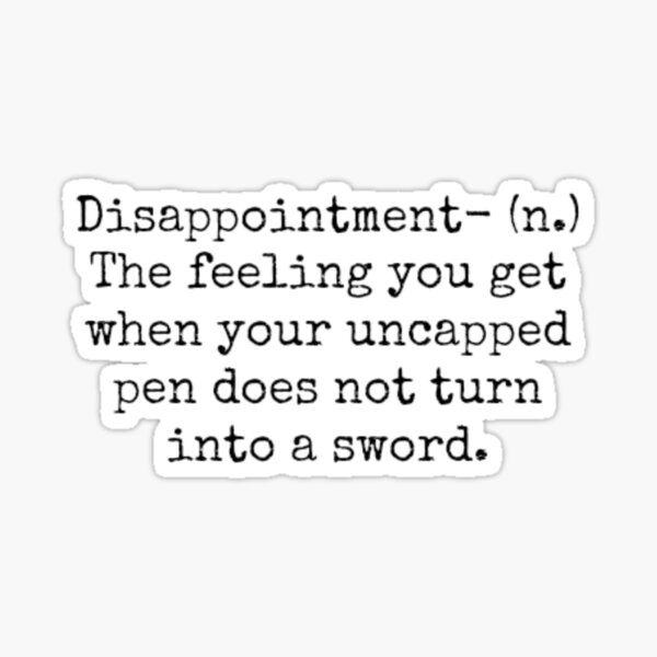 Percy Jackson Disappointment Sticker