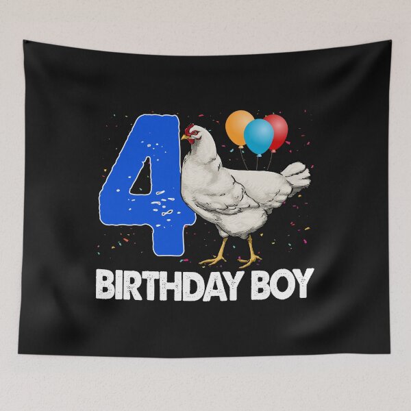 Item preview, Birthday Boy 4 Hen designed and sold by Bendthetrend.