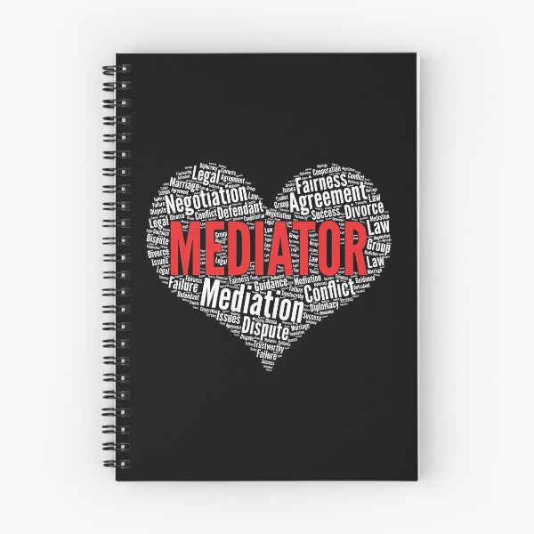 Item preview, Mediator Heart Shape Word Cloud Design print designed and sold by theodoros20.