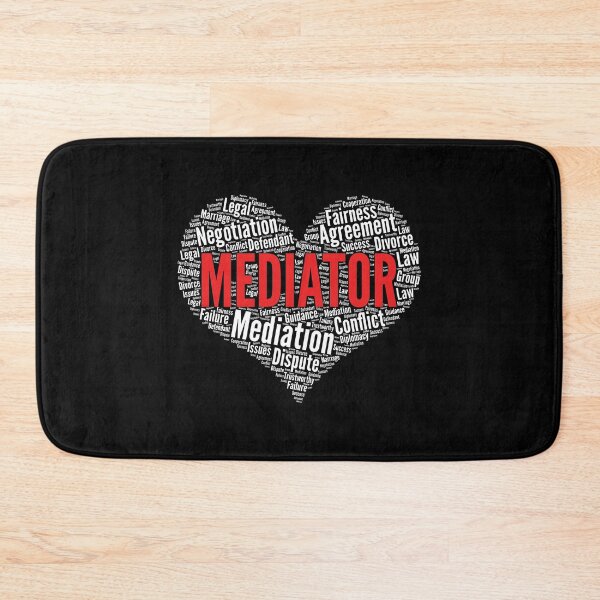 Item preview, Mediator Heart Shape Word Cloud Design print designed and sold by theodoros20.